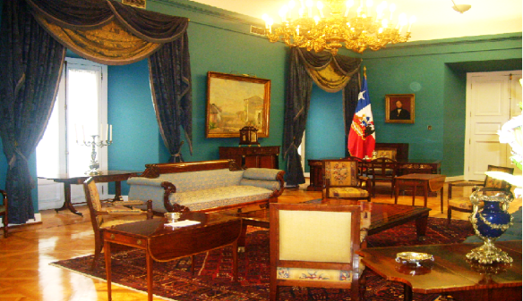 Salón Azul, Palacio de la Moneda, Santiago